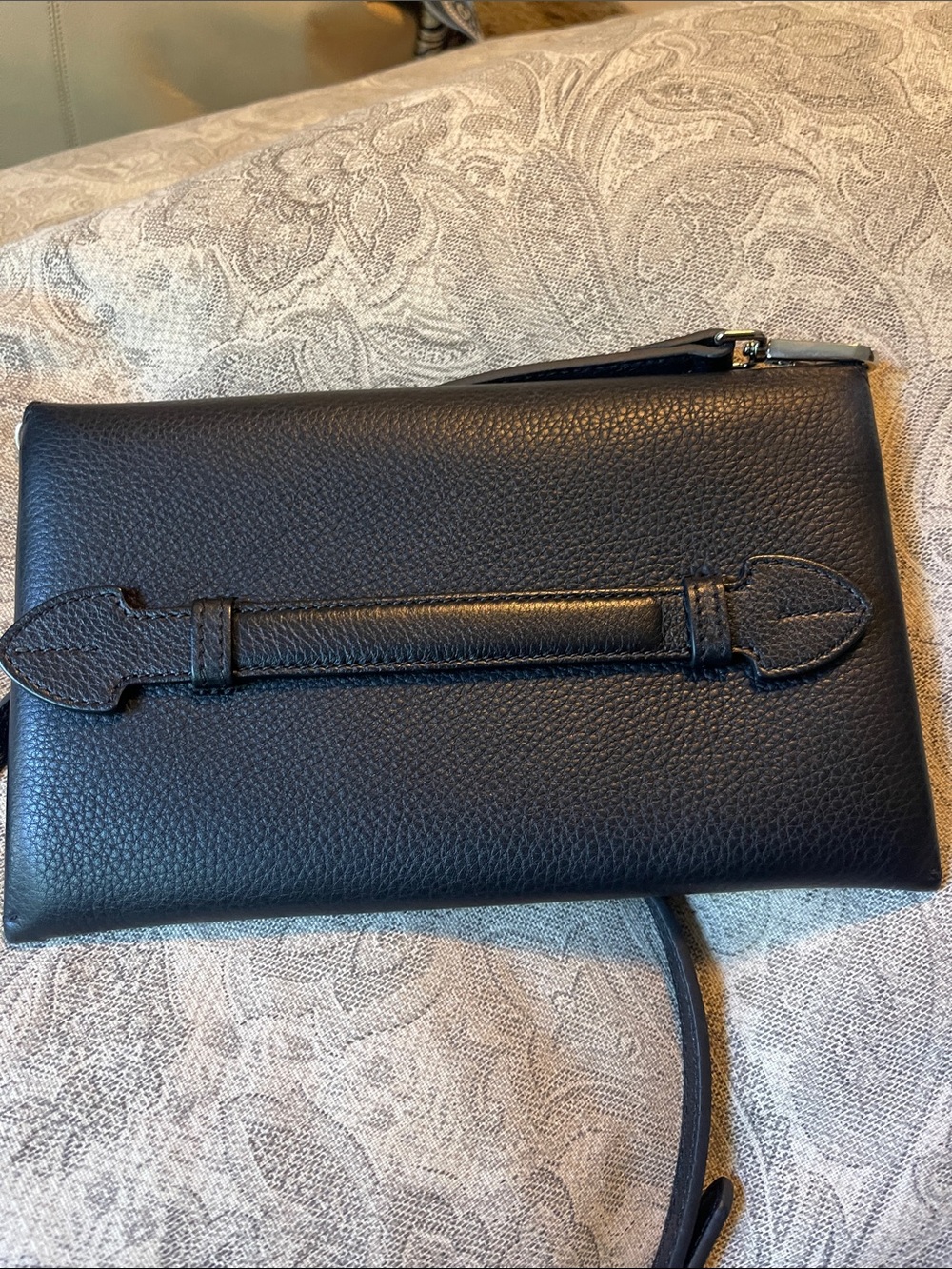 Burberry Black Pebbled Leather Crossbody Wallet Bag - Picture 3 of 8